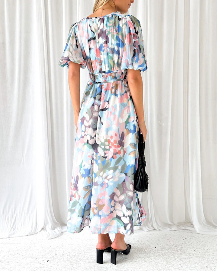 Eloise - Elegant Floral Midi Dress