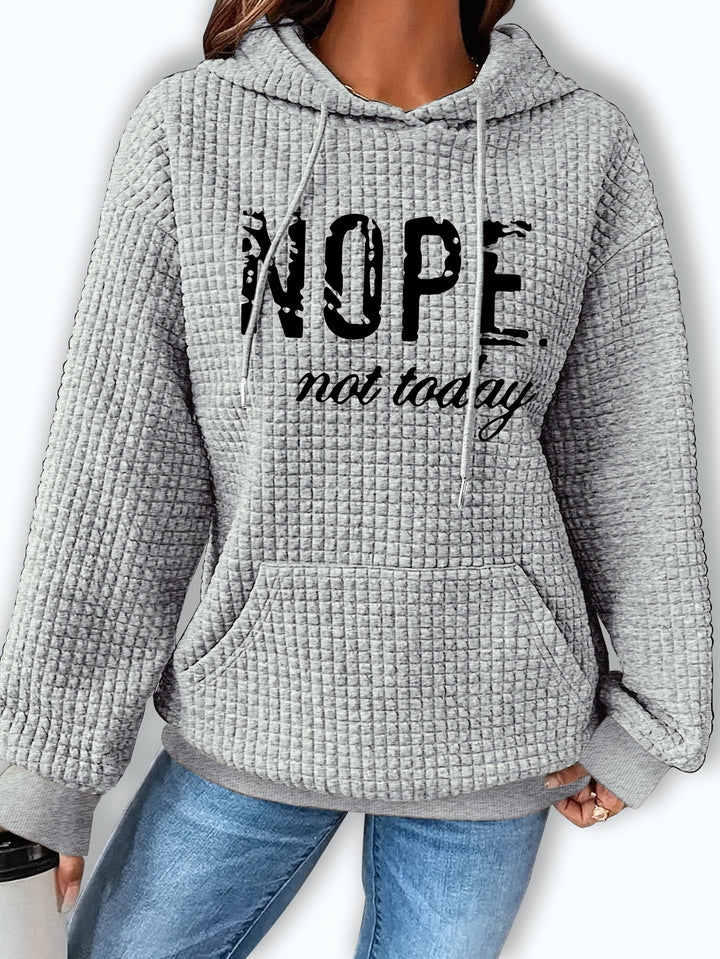 Carol - Long Sleeve Drawstring Hoodie Sweatshirt