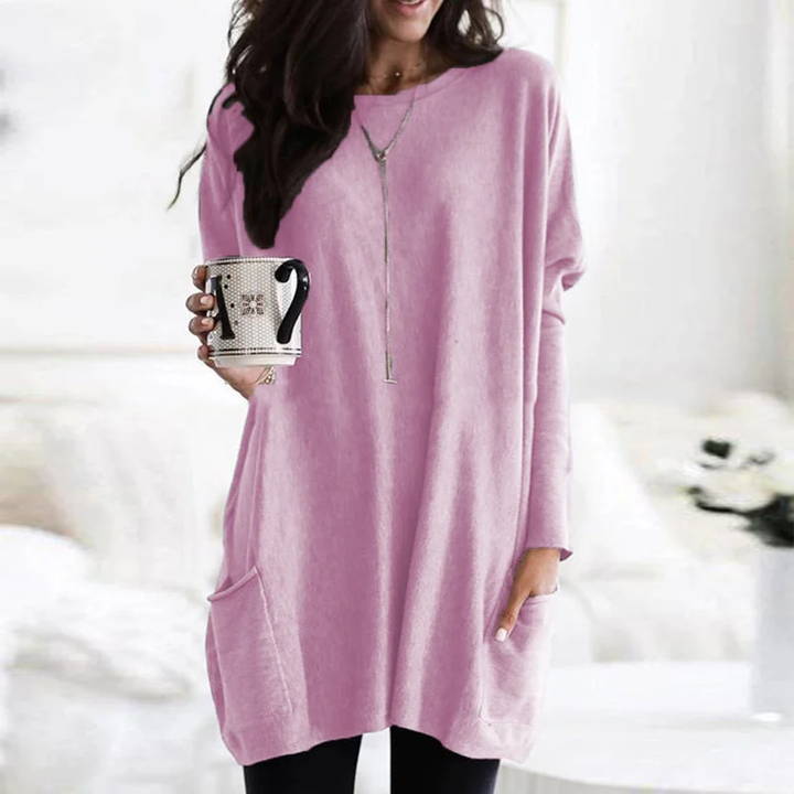 Lara - Long Sleeve Tunic with Pockets