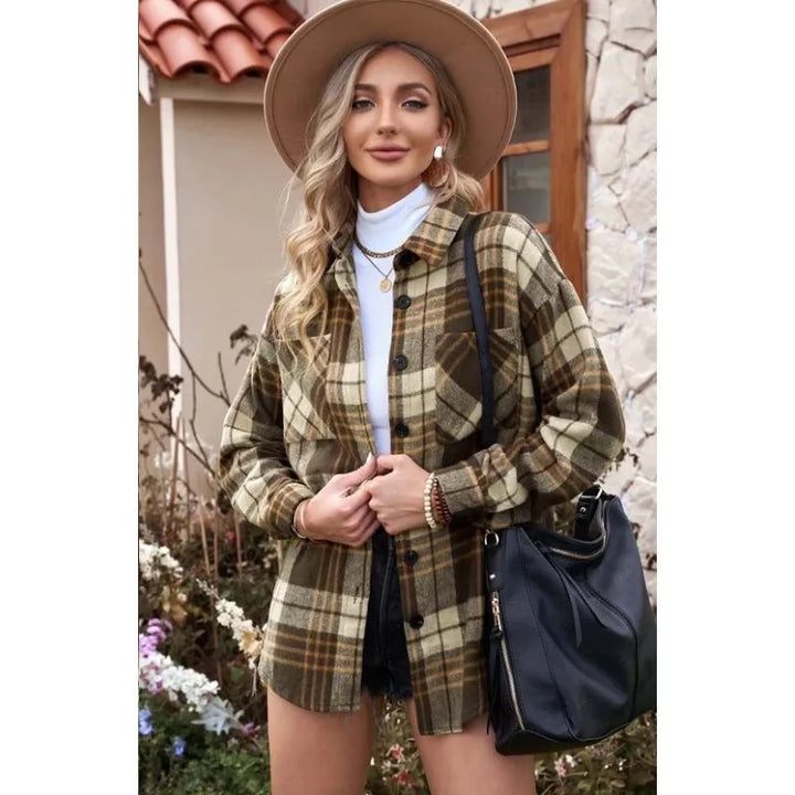 Louise - Plaid Chic Blazer