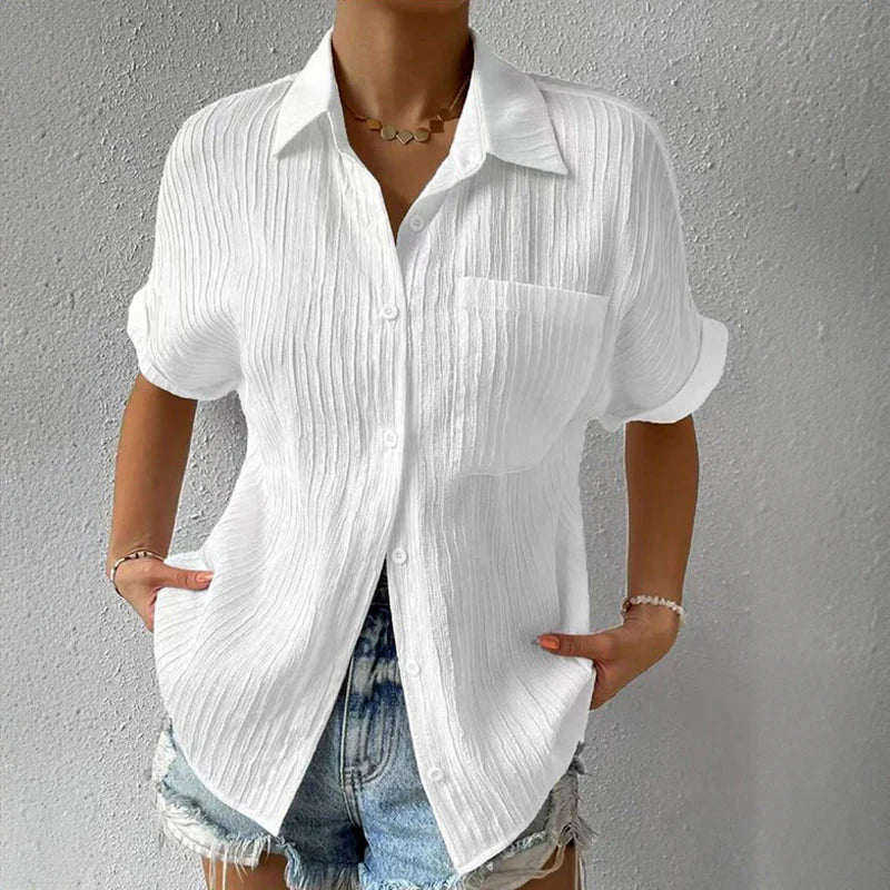 Cora - Casual Short-Sleeve Blouse