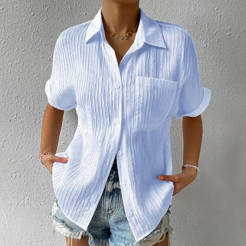 Cora - Casual Short-Sleeve Blouse