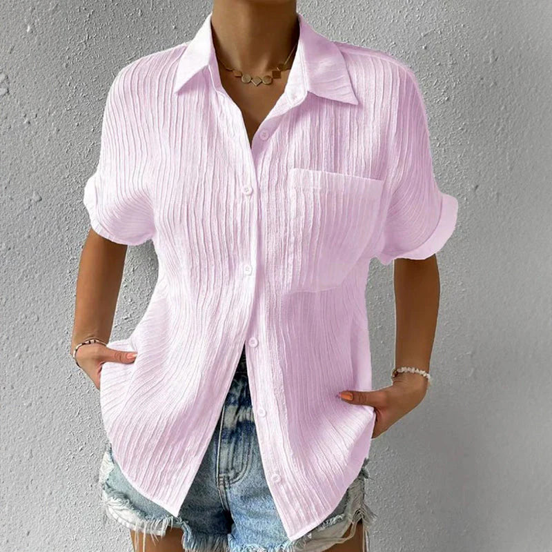 Cora - Casual Short-Sleeve Blouse