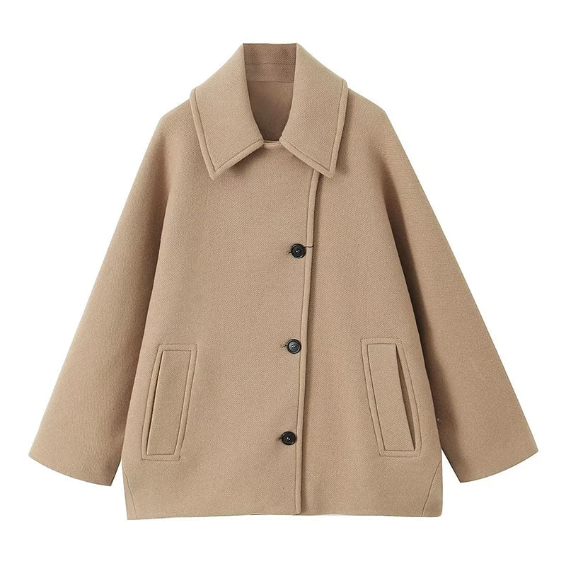 Karine - Elegant Coat with Pockets