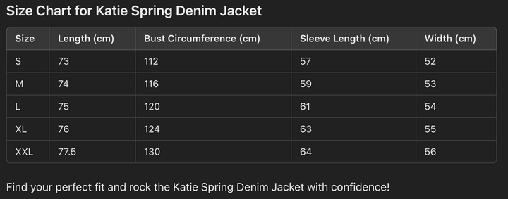 Katie - Spring Denim Jacket