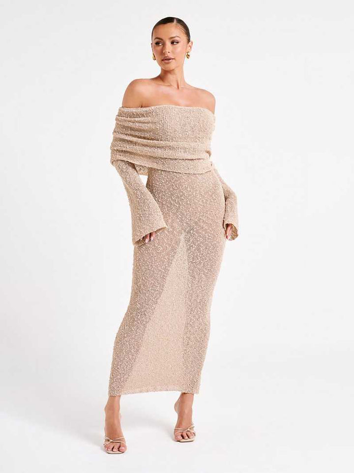 Aria - Ribbed Bouclé Dress