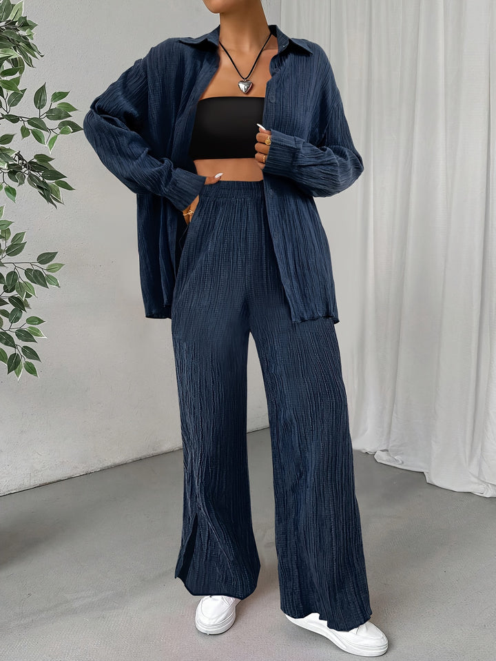 Charlotte - Button-Front & Pants Set