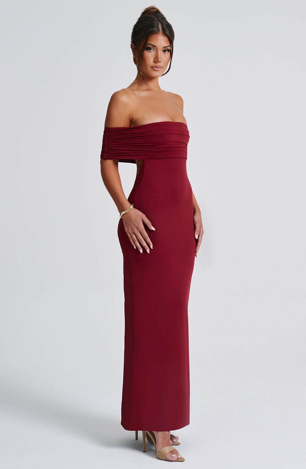 Tricia - Burgundy Maxi Dress