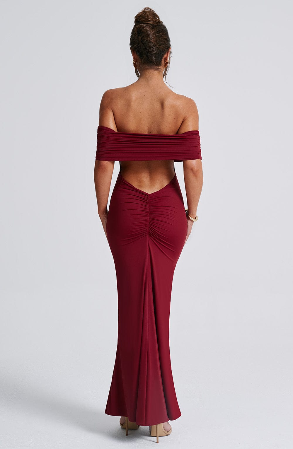 Tricia - Burgundy Maxi Dress