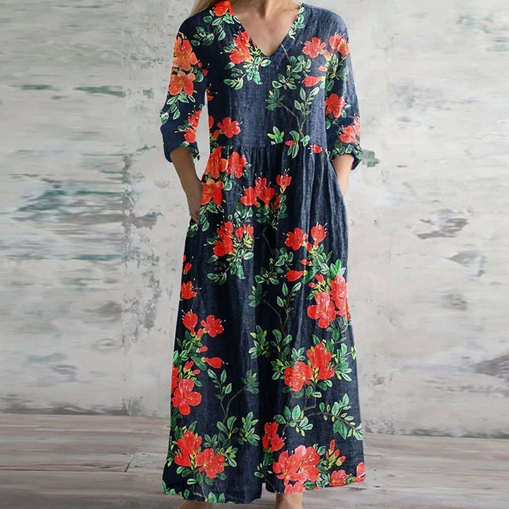 Romy - Elegant Retro Maxi Dress