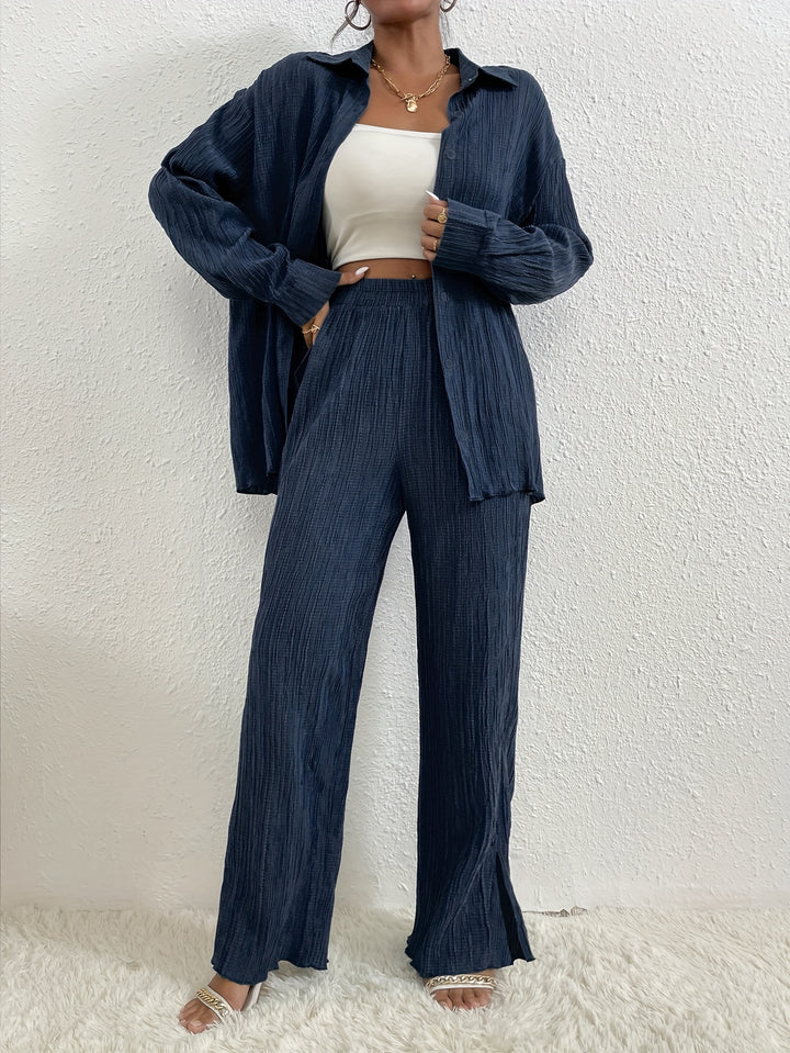 Charlotte - Button-Front & Pants Set