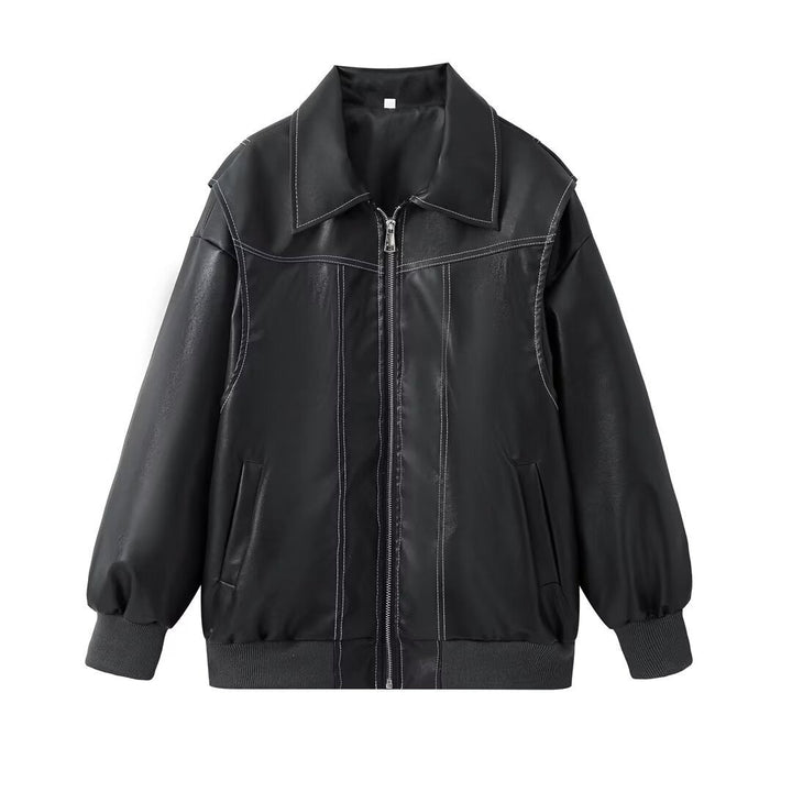 Reign - Oversized Leather Jacket